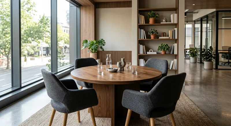 Intérieur d'une agence d'assurance
